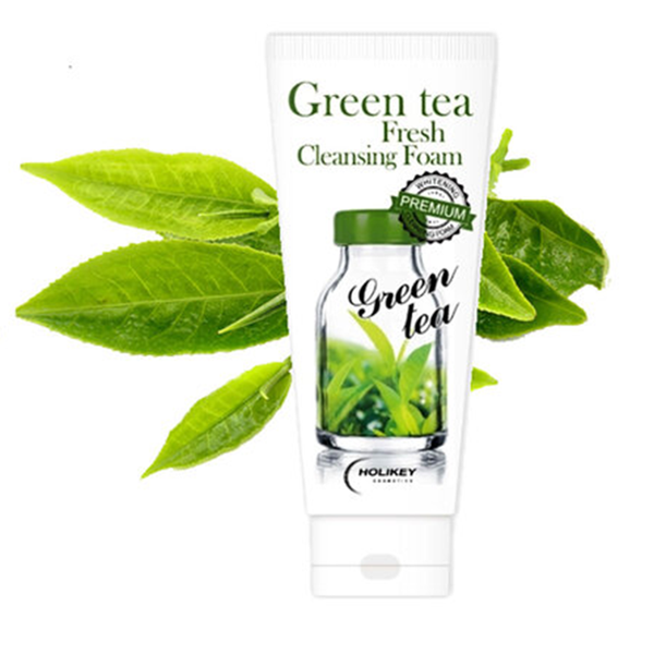 Sữa Rửa Mặt Trà Xanh Làm Trắng, Giảm Mụn Holikey Green Tea Fresh Cleansing Foam 100ml