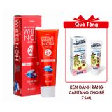 Kem Đánh Răng Perioe White Now Hương Bạc Hà Tuýp 120G Tặng Kem Đánh Răng Capitano Cho Bé 3+ Hương Dâu 75ml