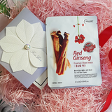 (HSD: 4/2027) Hộp Mặt Nạ Holikey Hỗ Trợ Trẻ Hóa & Dưỡng Ẩm Da Chiết Xuất Nhân Sâm Đỏ 25ml (Hộp 10 Miếng)