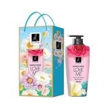 Bộ Quà Tặng Dầu Gội Elastine Hương Nước Hoa Love me 600ml