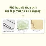 Bông Rửa Mặt Bọt Biển Amortals Hình Giọt Nước Wash To Smile Face Washing Puff 1 Cái