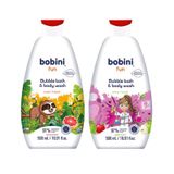 f188 vip Gel Tắm Trẻ Em Tạo Bọt Bobini Fun Mềm Mịn Cho Bé Từ 1 Tuổi Hương Cam Chanh 500ml Và Gel Tắm Hương Táo 500ml