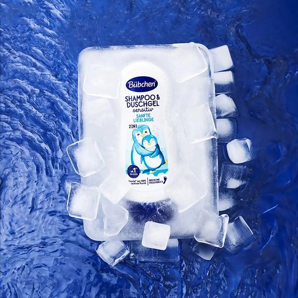 (HSD: 9/2026) Combo 2 Sữa Tắm Gội Thuần Chay Dành Cho Da Nhạy Cảm Bubchen Sanfte Lieblinge 230mlx2 Màu trắng Cánh cụt