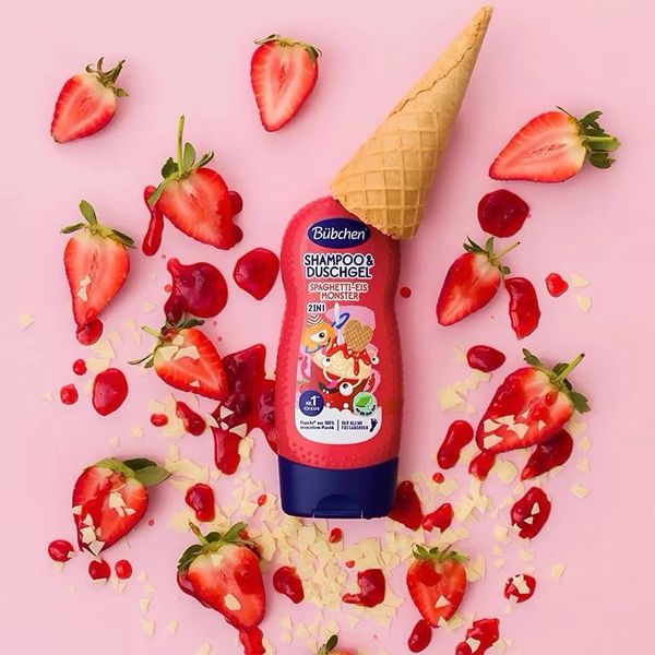 (HSD: 9/2026) Sữa Tắm Gội Thuần Chay Dành Cho Bé hương Cola The Bubchen Cola Monster 230ml Màu đỏ