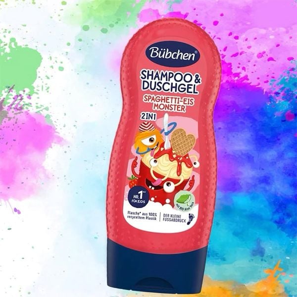 (HSD: 9/2026) Sữa Tắm Gội Thuần Chay Dành Cho Bé hương Cola The Bubchen Cola Monster 230ml Màu đỏ