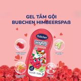 (HSD: 9/2026) Sữa Tắm Gội Cho Bé Thuần Chay Hương Mâm Xôi Dưỡng Ẩm Và Chống Nắng Cho Da Bubchen Himbeerspass 230ml