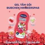 (HSD: 9/2026) Sữa Tắm Gội Cho Bé Thuần Chay Hương Mâm Xôi Dưỡng Ẩm Và Chống Nắng Cho Da Bubchen Himbeerspass 230ml