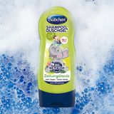 (HSD: 7/2026) Sữa Tắm Gội Thuần Chay Cho Bé Hương Hoa Cỏ Bubchen Dschungelbande 230ml Màu xanh lá nhạt con voi