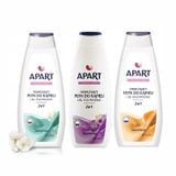 Combo 3 Chai Sữa Tắm 2 Trong 1 Apart Double Care Moisturizing Bath Foam and Shower Hương Hoa Oải Hương Vani 900ml- Hương Hoa Trắng 900ml - Hương Sữa và Mật Ong 900ml