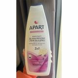 Sữa Tắm 2 Trong 1 Apart Double Care Moisturizing Bath Foam & Shower Gel Hương Hoa Oải Hương và Vani 900ml