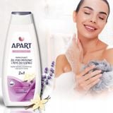 Combo 3 Chai Sữa Tắm 2 Trong 1 Apart Double Care Moisturizing Bath Foam and Shower Hương Hoa Oải Hương Vani 900ml- Hương Hoa Trắng 900ml - Hương Sữa và Mật Ong 900ml