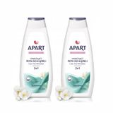 Combo 2 Sữa Tắm 2 Trong 1 Apart Double Care Moisturizing Bath Foam and Shower Gel Hương Hoa Trắng 900mlx2