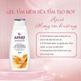 Combo 2 Sữa Tắm 2 Trong 1 Apart Double Care Moisturizing Bath Foam and Shower Gel Hương Sữa và Mật Ong 900mlx2