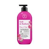 Sữa Tắm Nước Hoa On The Body Dòng Soft & Radiant Peony Musk( Hồng) 500ml