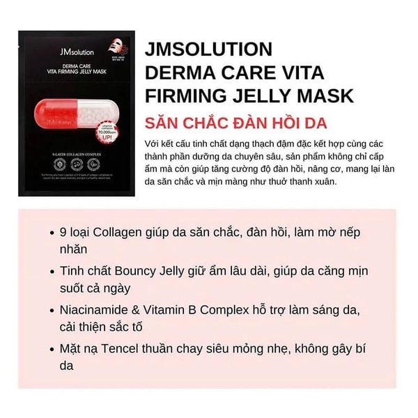 Combo 10 Mặt Nạ JM Solution Derma Care Vita Collagen Jelly Mask 30mlx10 Và Combo 10 Mặt Nạ JM Solution Derma Care Vita Jelly Mask - Moisture 30mlx10