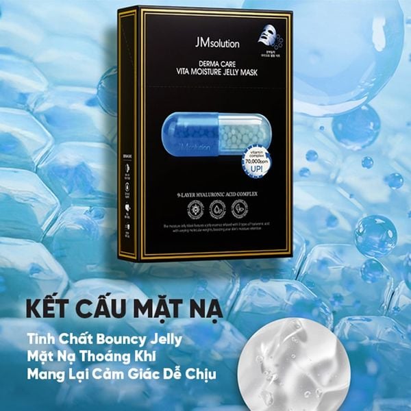 Combo 10 Mặt Nạ JM Solution Derma Care Vita Collagen Jelly Mask 30mlx10 Và Combo 10 Mặt Nạ JM Solution Derma Care  Vita Jelly Mask - Relax 30mlx10