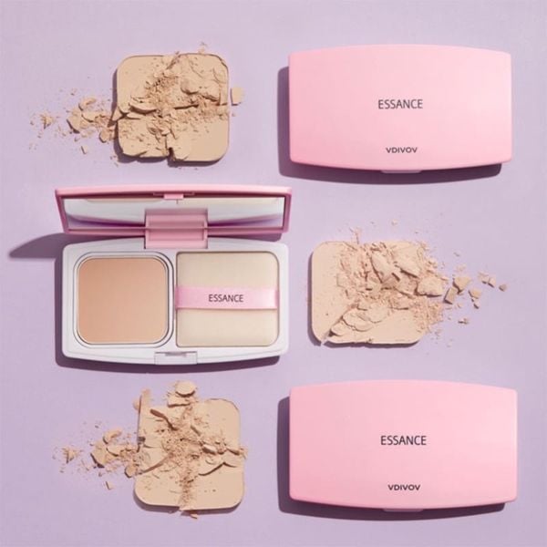 Combo Phấn Nền Siêu Mịn Lâu Trôi Essance Veil Fit Two Way Cake SPF40/Pa++ 7G Màu 13 (Tông da sáng) Và Phấn Phủ Kiềm Dầu Dạng Bột Đa Năng Essance Setting Powder 7g