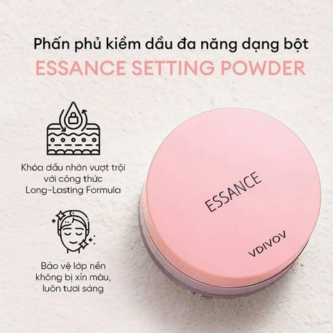 Phấn Phủ Kiềm Dầu Dạng Bột Đa Năng Essance Setting Powder 7g