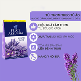 Combo Hộp 3 Túi Thơm Treo Tủ, Ô Tô, Phòng Kín Hương Nước Hoa Cao Cấp Ý Felce Azzurra Hương Hoa Oải Hương 12gx3 Và Hộp 3 Túi Thơm Felce Azzurra Hương Cổ Điển 12gx3