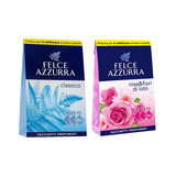Combo Hộp 3 Túi Thơm Treo Tủ, Ô Tô, Phòng Kín Hương Nước Hoa Cao Cấp Ý Felce Azzurra Hương Cổ Điển 12gx3 Và Hộp 3 Túi Thơm  Felce Azzurra Hương Hoa Hồng 12gx3