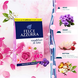 Combo Hộp 3 Túi Thơm Treo Tủ, Ô Tô, Phòng Kín Hương Nước Hoa Cao Cấp Ý Felce Azzurra Hương Hoa Oải Hương 12gx3 Và Hộp 3 Túi Thơm  Felce Azzurra Hương Hoa Hồng 12gx3