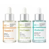Combo Bộ 3 Tinh Chất GC Nature Dưỡng Da Cân Bằng – Dưỡng Sáng – Cấp Ẩm GC Vitamin-C Serum 30ml & Complex Serum 30ml Và Hyaluronic Serum 30ml