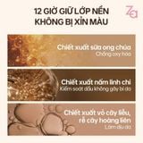 Combo 2 Kem Nền Hỗ Trợ Kiểm Soát Dầu Chống Thấm Nước ZA Insant Invisivle Oil Control 25mlx2 PO00 Tông trắng hồng