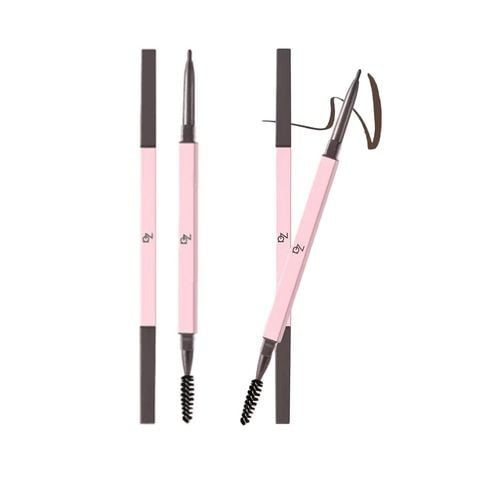 Combo Chì Kẻ Lông Mày Hai Đầu Lâu Trôi Za Detail-Storking Precision 0.17Gr Màu Nâu xám nhạt Và Chì Kẻ Lông Mày Màu Nâu Nhạt 0.17G