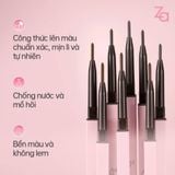 Combo 2 Chì Kẻ Lông Mày Hai Đầu Lâu Trôi Za Detail-Storking Precision 0.17Grx2 Màu Nâu xám nhạt