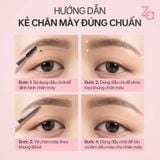 Chì Kẻ Lông Mày Hai Đầu Lâu Trôi Za Detail-Storking Precision 0.17Gr Màu Nâu xám nhạt