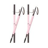 Combo 2 Chì Kẻ Lông Mày Hai Đầu Lâu Trôi Za Detail-Storking Precision 0.17Grx2 Màu Nâu nhạt