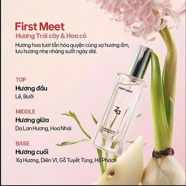 Combo Nước Hoa ZA First Collection Perfume Hương ZA First Kiss 20ml EDP - Hương Za First Meet 20ml EDP Và Hương Za First First Crush 20ml