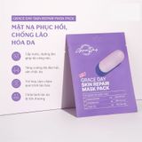 Combo Hộp 10 Miếng Mặt Nạ New Graceday Skin Repair Mask Pack Phục Hồi, Chống Lão Hoá (Màu Tím) Và Hộp 10 Miếng Mặt Nạ Dưỡng Sáng, Cải Thiện Sắc Tố, Đều Màu Da (Màu Hồng)