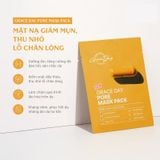 Combo Hộp 10 Miếng Mặt Nạ New Graceday Pore Mask Pack Giảm Mụn, Giảm Viêm, Chống Lão Hoá (Màu Vàng) Và Hộp 10 Miếng Mặt Nạ New Graceday Pore Mask Pack Giảm Mụn, Thu Nhỏ Lỗ Chân Lông (Màu Cam)
