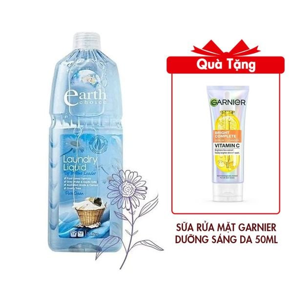 (HSD: 1/2026) Nước Giặt Đồ Lót Earth Choice An Toàn Với Da Nhạy Cảm Với Nguồn Gốc Thực Vật An Toàn - Dung Tích 1 Lít