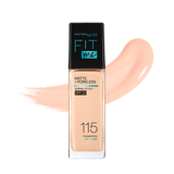 (HSD: 2/2027) Kem Nền Maybelline Fit Me Matte Poreless SPF 22 PA+++ Mịn Nhẹ Kiềm Dầu Chống Nắng #115 30ml
