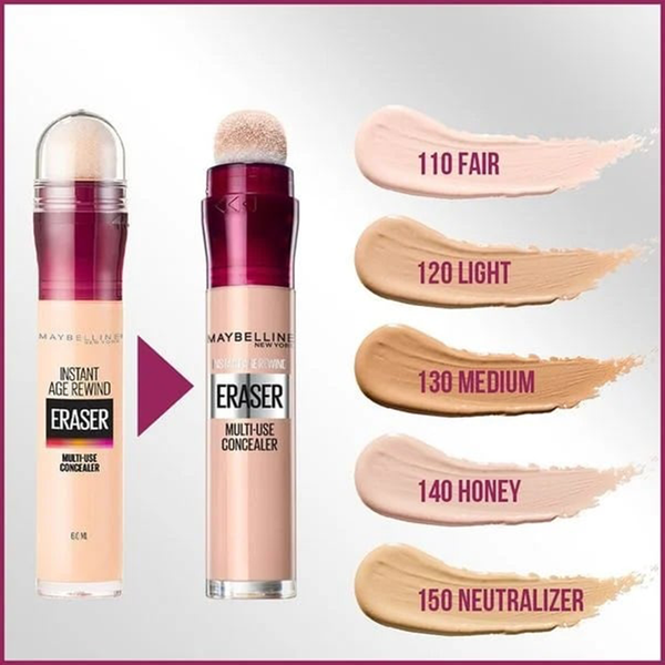 Bút Cushion Che Khuyết Điểm Giảm Quầng Thâm Maybelline Instant Age Rewind 6Ml