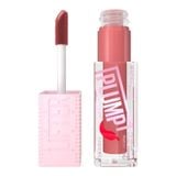 (HSD: 6/2027) Son Bóng Maybelline New York Lifter Plump Tăng Cường Độ Bóng, Căng Mọng Môi 5,4ml Màu 005 Peach Fever