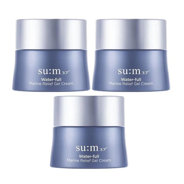 (HSD: 8/2026) Combo 3 Kem Dưỡng Su:m37 Water-full Marine Relief Gel Cream 10mlx3 Tặng Kem Dưỡng Thể Trắng Da Chống Nắng WHISIS Premium Collagen Whitening Body Lotion 200ml