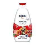 Combo 2 Gel Tắm Trẻ Em Tạo Bọt Bobini Fun Mềm Mịn Cho Bé Từ 1 Tuổi 500mlx2 Hương Mâm Xôi