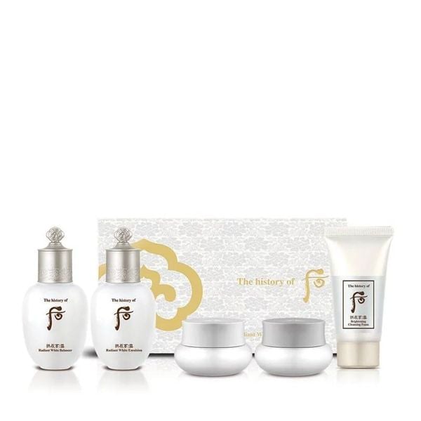 Bộ Dưỡng Ẩm Làm Trắng Căng Óng Da The History Of Whoo Gongjinhyang Seol Radiant White (DEAL BOM TẤN 999K)