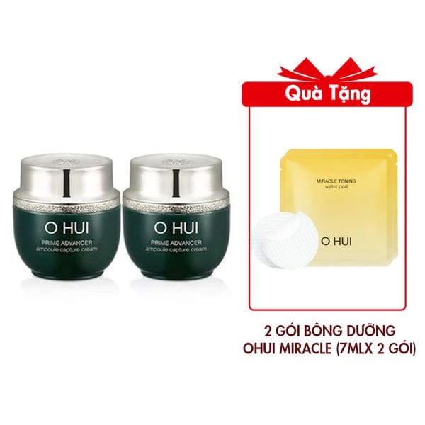 (HSD: 3/2027) Combo 2 Kem Dưỡng Mặt Ohui Prime Advancer 7mlx2 (Hàng tách set)