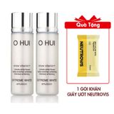 Combo 2 Sữa Dưỡng Trắng Da Ohui Extreme White Emulsion 20mlx2 (Hàng tách set)