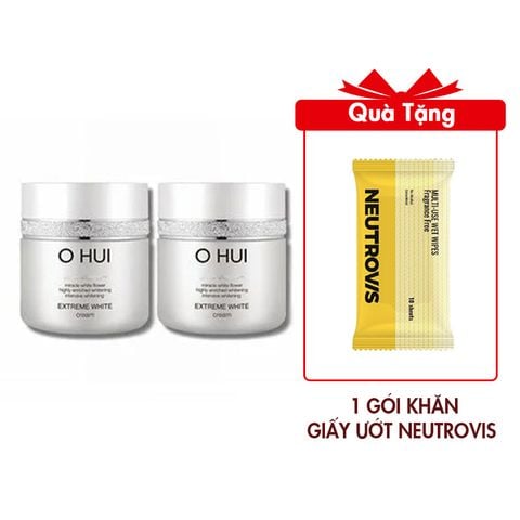 Combo 2 Kem Dưỡng Trắng Ohui Extreme White Cream 7mlx2 (Hàng tách set)
