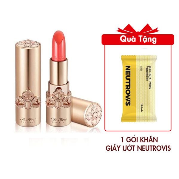 (HSD: 10/2026) Son Lì Dưỡng Ẩm Mini Cao Cấp Ohui The First Geniture Lipstick Minisize Màu Coral 1.3g