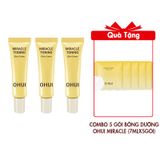 (HSD: 3/2027) Combo 3 Kem Dưỡng Ohui Miracle Toning Glow Cream 10mlx3 Tặng Combo 10 Gói Bông Dưỡng Ohui Miracle Toning Water Pad 7mlx10gói