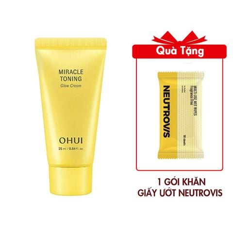 Kem Dưỡng Ohui Miracle Toning Glow Cream 25ml (Hàng tách set)