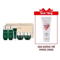 (HSD: 1/2027) Bộ Dưỡng Trẻ Hóa Căng Mịn Da Ohui Prime Advancer 5pcs Tặng Kem Dưỡng Thể WHISIS Premium Collagen Whitening Body Lotion 200ml