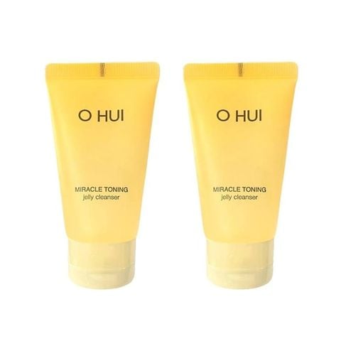(HSD: 6/2027) Combo 2 Sữa Rửa Mặt Ohui Miracle Toning Jelly Cleanser 40mlx2 (Hàng tách set)