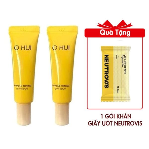 Combo 2 Tinh Chất Ohui Miracle Toning Glow Serum 10mlx2 (Hàng tách set)